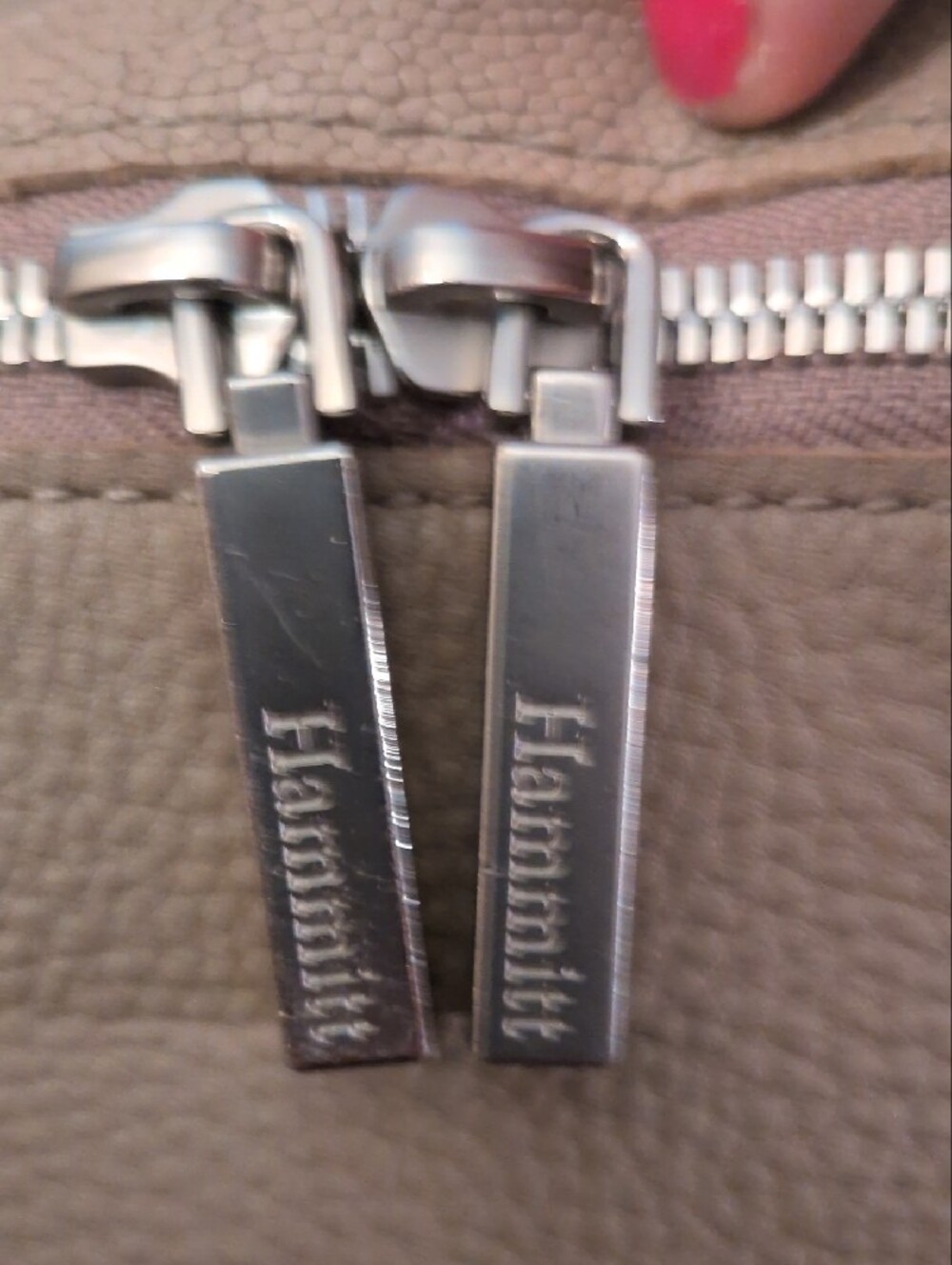 Hammit Daniel Tan Leather Satchel with Stud Accents - Picture 10 of 16
